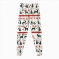 thumbnail image 4 of sdbrld Little Kids Christmas Pajamas Boys Girls Unisex PJs Clothes Set Long Sleeve Fall Winter Sleepwear Top and PJ's Pants 2 Piece Light Green Sizes 6-7 Years, 4 of 9