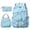 Blue, variant on UJNDER Elementary Middle Lightweight Backpack with Cute Star Print 3 Piece Set for Travel and School Use,Purple,Mid