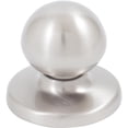 thumbnail image 2 of Die-Cast Round Bi-Fold Door Knob, 1-1/4 Inches with 1-3/4" Backplate, Satin Nickel by Stone Harbor Hardware, 2 of 3