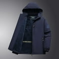 thumbnail image 3 of Gamivast Fleece Jacket Men with Detachable Hood 5XL Zip Up Long Sleeve Fuzzy Sherpa Lined Coats with Pockets Winter Button Down Warm Casual Outerwear Men's Fleece Jackets & Coats, 3 of 3