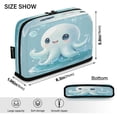 thumbnail image 3 of Vertical Pencil Case Pencil Bag Pencil Cases Large Capacity Storage Pencil Box Paintbrush Box Office Supplies Box Cartoon Blue Jellyfish, 3 of 7