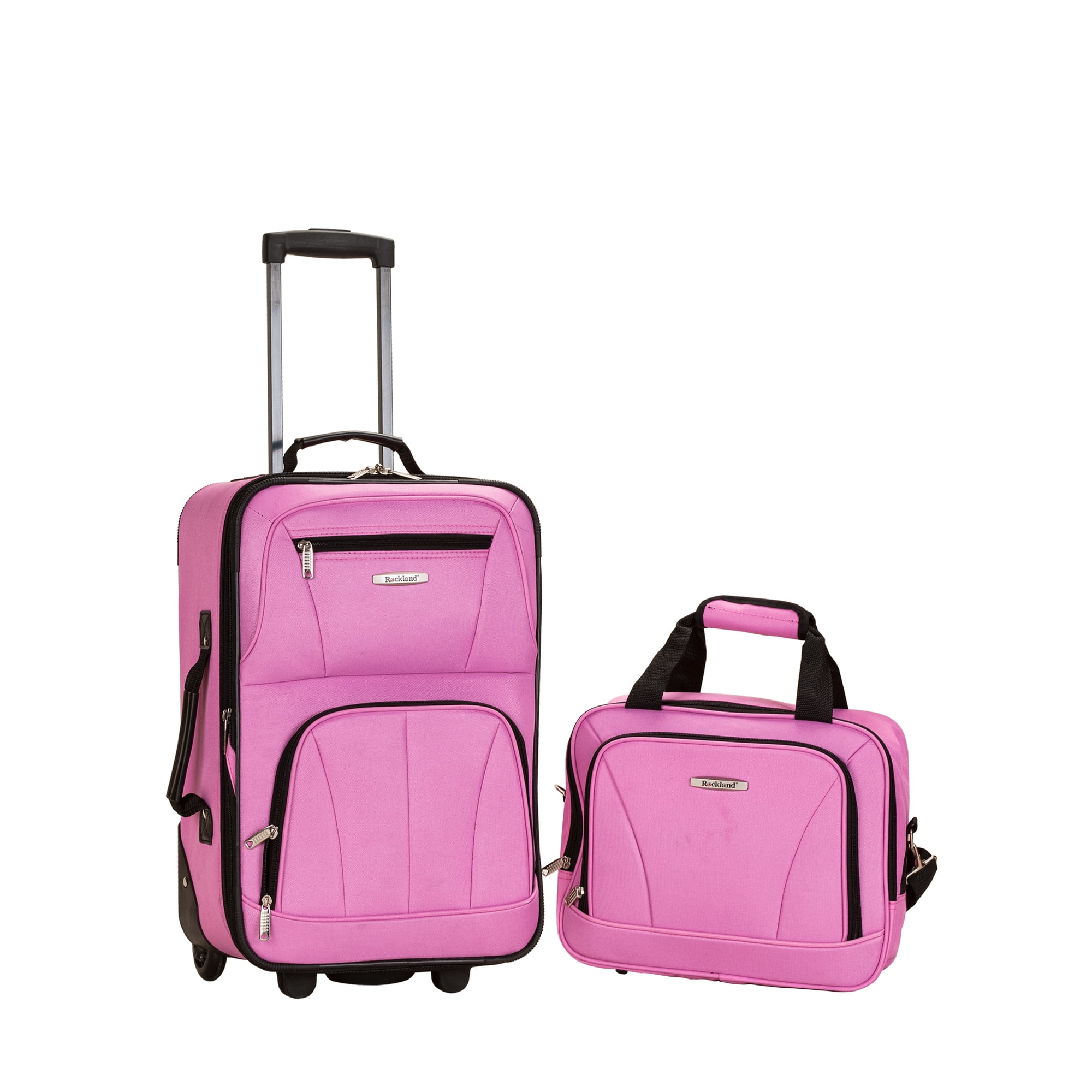 Rockland 2 Pc Luggage Set Pink