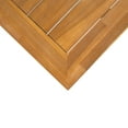 thumbnail image 4 of Christopher Knight Home 4-Piece Patio Sectional Sofa Set with Coffee Table, Acacia Wood Frame & Cushions, Teak+Cream, 4 of 13