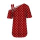thumbnail image 5 of Tops de Ajuste Suelto para las Mujeres Moda Impresa Doble Suspensión Manga Corta Top Suelto, Blusa Casual Ligera, 5 of 5