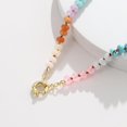 thumbnail image 6 of Beaded Gemstone Necklace for Women, Colorful Boho Bead Choker Natural Stone Surfer Beach Necklaces Gold Plated Summer Handmade Jewelry, 6 of 6