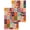 Red, variant on Spring Floral Kitchen Dish Towels for Drying Dishes Set of 2, Colorful Summer Botanical Vintage Plaid Waffle Weave Microfiber Hand Tea Bathroom Towels Quick Dry & Absorbent Towel 15.7x23.6