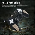 thumbnail image 2 of Funda protectora para mando PlayStation 5, funda antideslizante de silicona compatible con el mando PS5 Dual Sense con tapas para los pulgares, protectores para los joysticks y pegatina protectora, 2 of 7