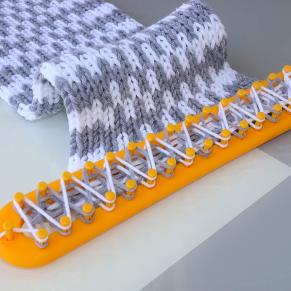 Long Knitting Loom Set with Instructions-Scarf Hat Blanket Loom Knitting Kit-Rectangular Knitting Looms for Beginners Kids Adults-Shawl Sweater Sock Knitting Looms for Crocheting