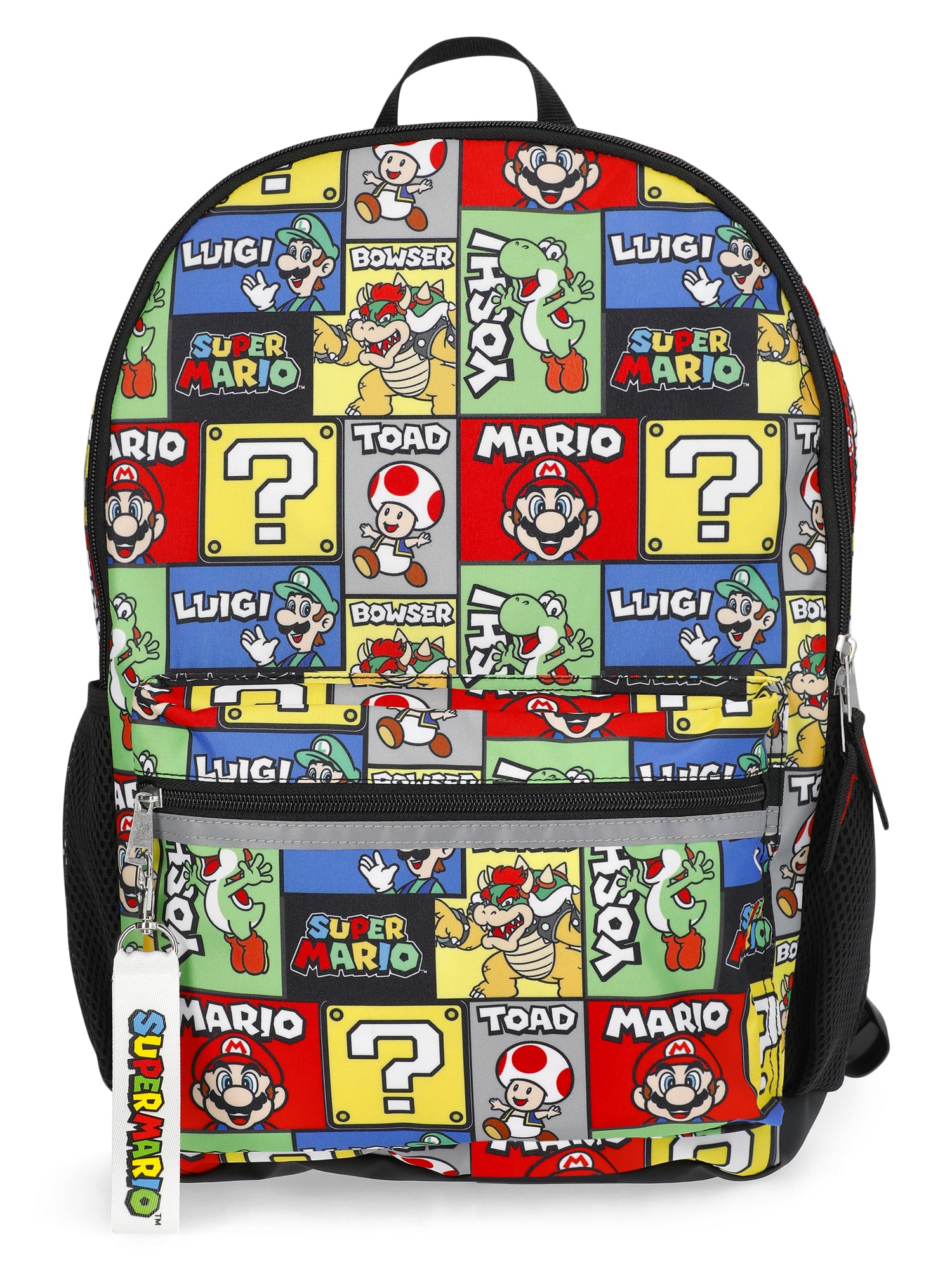 Nintendo Super Mario "Hello There" Boys 17" Backpack, Black