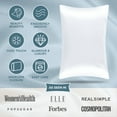 thumbnail image 5 of Bare Home Satin Pillowcase Set - Luxury Envelope Pillowcases - Soft and Smooth - Breathable - King 20x40, White, 5 of 9