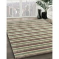 thumbnail image 3 of Ahgly Company Machine Washable Indoor Rectangle Contemporary Dark Almond Brown Area Rugs, 6' x 9', 3 of 7