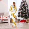 thumbnail image 5 of 1 Piece Adult Onesie Pajamas Cozy & Loose-Fit Sleepsuit Loungewear with Pockets Daisies and Bees Pattern X-Small, 5 of 7