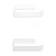 thumbnail image 1 of Portarrollos de papel higiénico,Soporte para papel higiénico Montado en la pared,Soporte para rollo de papel higiénico de cocina de baño,Gancho para tejido de papel Percha moderna, 1 of 9