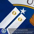 thumbnail image 4 of DANF Military Flag for US Air Force USAF Double Sided 3 Ply 3x5 Outdoor Banner, Heavy Duty Double Stitched Vivid Color Decoration with Brass Grommets, 4 of 6