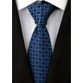 thumbnail image 4 of 6pcs Men's Necktie Silk Check Stripe Ties Pattern Business Formal Neckties, 4 of 7