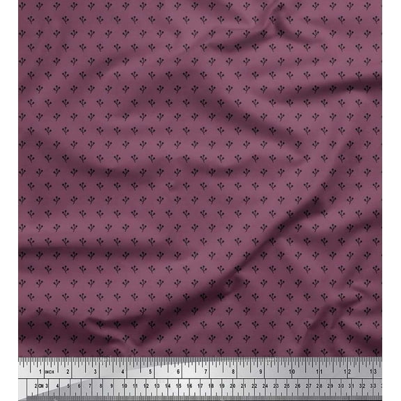 Soimoi Cotton Duck Fabric Berries Shirting Print Fabric by The Yard 42 Inch Wide