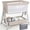 Brown, variant on Cowiewie Baby Bassinet, Portable Bedside Bassinet with Wheels, Storage & Travel Bag, for 0-6 Months, Light Gray
