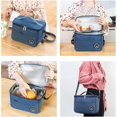 thumbnail image 5 of Bolsa más fresca 6L, bolsa más fresca bolsa de almuerzo aislada bolsa de mano portátil duradera impermeable para el trabajo escuela picnic en la playa, 5 of 5
