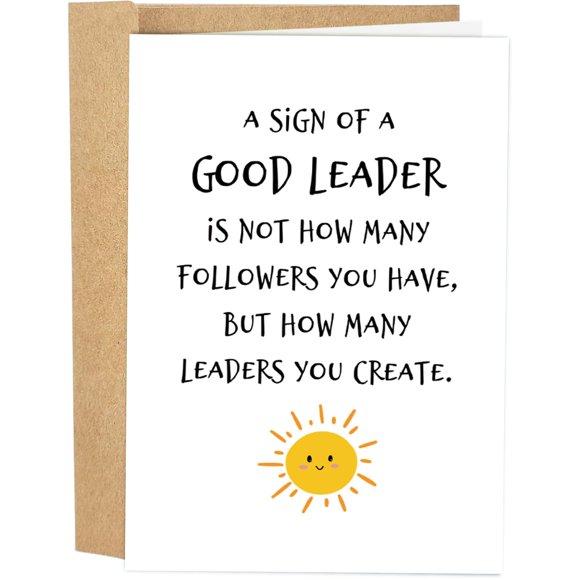 Tarjeta de felicitación Naixiwen Hilarious Boss Day para líder con sobre