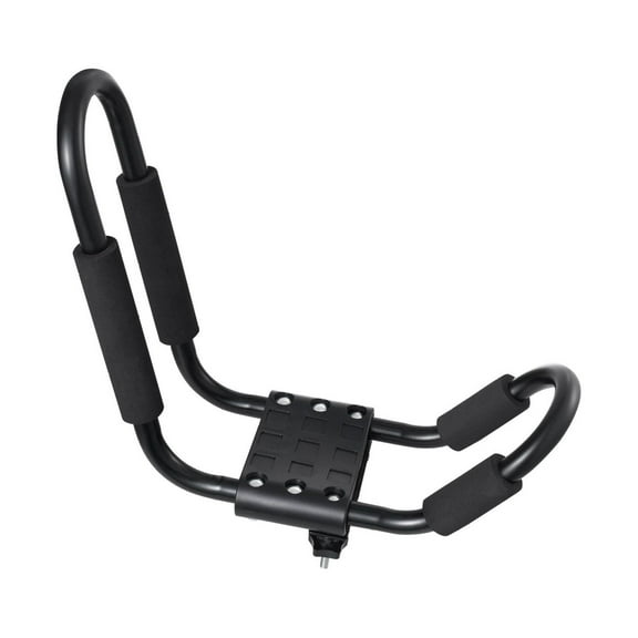 Kayak Roof Rack 2 Pair - Soft Car Roof Carrier for Kayak, Surfboard, SUV - J-Shape Design, Universal Fit, Heavy Duty Steel - 150lbs Capacity