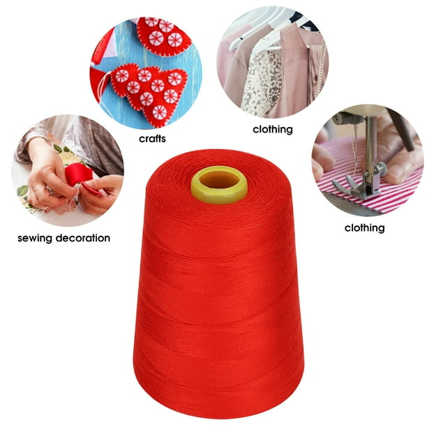 Othmro Lot De 2 Fil à Coudre En Polyester, Rouge Vin (119