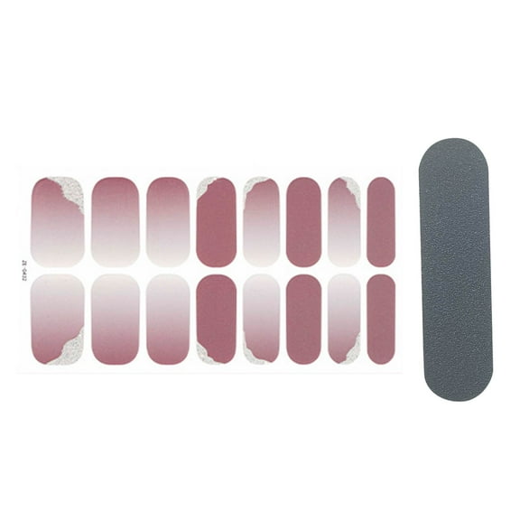 Tkrady Stylish Nail Sticker Nail Film Solid Color Nail Sticker,Multicolor