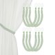 thumbnail image 1 of Uxcell 6-Set Sujetadores de Cortina con Ganchos Metálicos Negros para Decoración de Ventanas del Hogar, 1 of 1