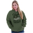 thumbnail image 3 of Vegas More Fun Than Therapy Funny Unisex Plus Fleece Graphic Hoodie Brisco Brands 2X, 3 of 5