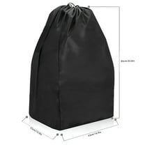 ACDANC 34x17x17'' Car Seat Travel Bag for Airplane, Gate Check Bag for Car Seats, Fits All Car Seats & Booster Seats, Black