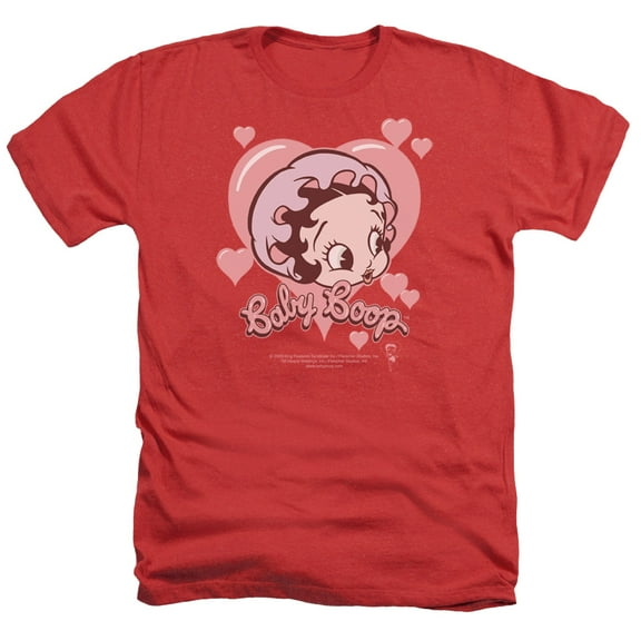 Betty Boop - Baby Heart - Heather Short Sleeve Shirt - XXX-Large