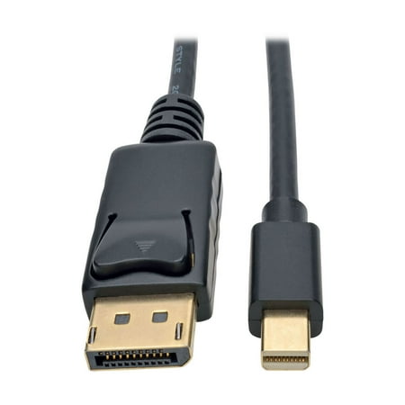 Tripp Lite 6 ft. Mini DisplayPort to DisplayPort 4K @ 60 Hz Adapter Cable (M/M), 4096 x 2160 (4K x 2K), Black