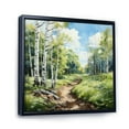 thumbnail image 2 of Designart "Birch Woods Winds XII" Forest Floater Framed Canvas Print, 2 of 7
