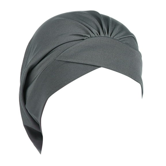 Head Wraps for Women Beanie Hat Fashion Ruffle Solid Muslim Wrap Turban Baseball Mens Winter Caps