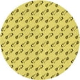 thumbnail image 1 of Ahgly Company Tapis d'Intérieur Lavables en Machine, Ronds, Transitionnels, Jaune Vif, Ronds de 8 Pi, 1 of 7