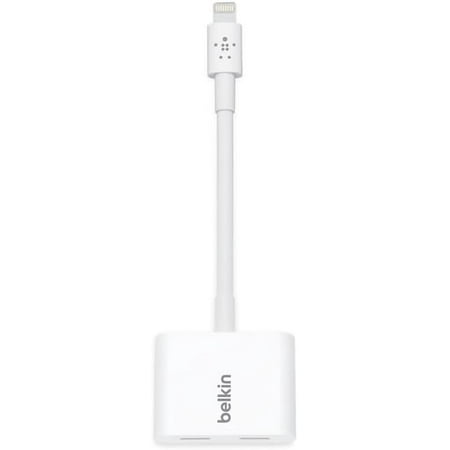 Belkin Rockstar Audio + Charge - Lightning Cable & iPhone Charger Adapter - Audio Phone Charger - Compatible W/ iPhone 14, iPhone 13, iPhone 12 & All Models W/ Lightning Port