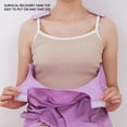 thumbnail image 4 of Diseño Cómodo Y Conveniente Para El Cuidado Posoperatorio, Camiseta Sin Mangas De Recuperación Quirúrgica De Color Morado Claro, Telas Suaves Y Transpirables, Uso Versátil, 4 of 7
