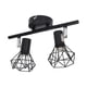 thumbnail image 1 of Kit De Luz De Seguimiento Vintage De 2 Cabezales, Soporte De Lámpara De Techo Mate Negro Ajustable Para Baño, 1 of 7