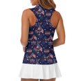 thumbnail image 5 of HUIACONG Women's Golf Shirt with Patriotic Eagle Flag Print, Polyester Fabric Athletic Shirt for Outdoor Golf and 4th of July Activities, 5 of 7