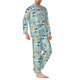 thumbnail image 2 of Fotbe Dogs Pijama de Hombre con Estampado de Manga Larga, Conjunto de 2 Piezas, Ropa de Dormir Suave y Cómoda con Bolsillos-Medium, 2 of 7