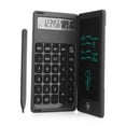 thumbnail image 1 of Graflsoa 6-Inch LCD Writing Tablet with 12-Digit Calculator, Foldable Design, One-Touch Erase, Lock Screen, Eco-Friendly, Battery-Powered (Black), 1 of 6