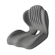 thumbnail image 5 of Cojín para silla de oficina con soporte lumbar, cómodo cojín de espuma viscoelástica para asiento y respaldo, almohadilla para silla de juego de coche Gris, 5 of 8