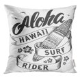 thumbnail image 1 of RYLABLUE Housse de Coussin American Aloha avec Badge de Planche de Surf Plage, 1 of 1