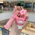 thumbnail image 5 of Sanrio Kawaii Hello Kitty Keychain Pink Kuromi Melody Cinnamoroll Car Key Ring Backpack Pendant Ornaments Girls Holiday Gifts, 5 of 7