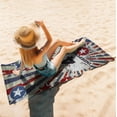 thumbnail image 2 of 4th Of July Beach Towel,Microfiber Outdoor Patriotic Beach Towel,Beach Towels Oversized,Beach Towels Usa Flag Camping Towels,Beach Blanket Absorbent Quick Dry Pool Travel Swimming Bath Shower Towel, 2 of 5