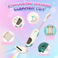 thumbnail image 3 of UQN Kids Vacuum Really Works, 2 In 1 Toddler Toy Cleaning Set , Kids Vacuum Cleaner Toy with Real Suction,Sound,2 Nozzles, Pretend Play Cleaning Toy Vacuum for Toddlers 1-3, Gift for Girls Ages 3-6., 3 of 7
