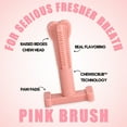 thumbnail image 3 of BULLIBONE Peppermint SuperBrush & Dental Chew Toy Set for Aggressive Chewers, Pink, small (2 Pack), 3 of 7