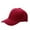 Deep Red, variant on Monfince Men Women Plain Baseball Cap Unisex Curved Visor Hat Hip-Hop Adjustable Peaked Hat