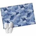 thumbnail image 6 of Blue Fish Coastal Bathroom Rug Washable 2x3 Entryway Rug Non Slip Watercolor Beach Ocean Nautical Front Door Mat Low Pile Indoor Doormat Throw Floor Carpet for Kitchen Bedroom Entrance, 6 of 8
