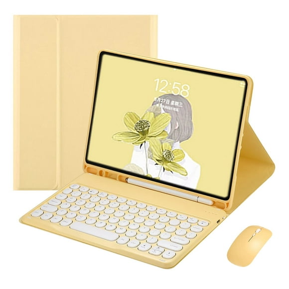 Funda con teclado y ratón para iPad Air M3/M2 de 13 pulgadas, iPad Pro 12.9