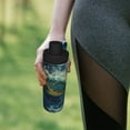 thumbnail image 6 of KLL Surfing Turtle Pattern 18oz Insulated Water Bottle, Stainless Steel Sports Water Cup Flask with Spout and Handle Lid for Sports Travel Car& School, 6 of 7